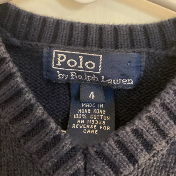 Navy Polo sweater vest (4) - Picture 3 of 3